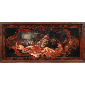 Pittore europeo (XVII-XVIII sec.) - Il diluvio di Deucalione e Pirra.