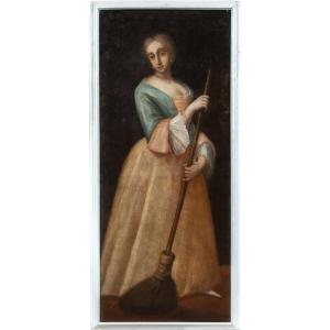 Maestro veneziano (XVIII sec.) - Maschera di Colombina.