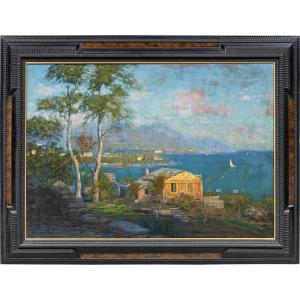 Carlo Costantino Tagliabue (Bresso 1880 - Milano 1960) - Il golfo di Rapallo.