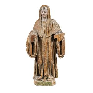 Scultura in legno intagliato - San Mauro. Italia, XVI secolo.