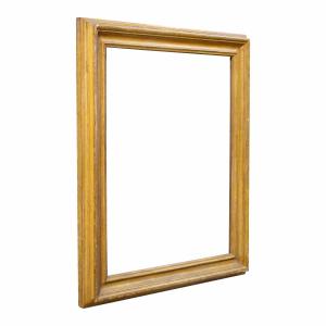 Cornice barocca in legno intagliato e dorato. Toscana, XVII secolo.