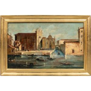 Giacomo Guardi (Venezia 1764 - Venezia 1835) seguace di - Venezia, veduta del Canal Grande.