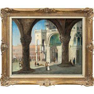 Ippolito Nicolò Spinola di Lerma (Genova 1778 – Torino 1856) - Venezia, veduta Piazza S. Marco.