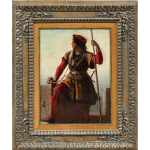 Pittore romantico (seconda metà XIX sec.) - Il soldato.