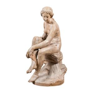 Plasticatore italiano (XVIII sec.) - Venere al bagno.