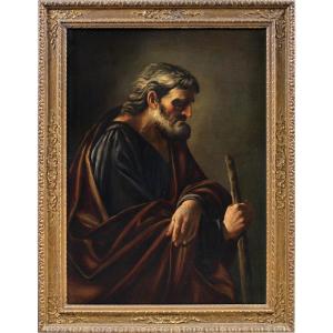 Cerchia di Jusepe de Ribera (Xàtiva 1591 - Napoli 1652) - San Giuseppe.