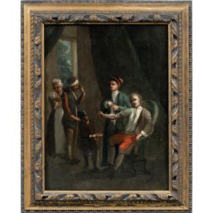 Pittore europeo (XVIII sec.) - Il salasso.