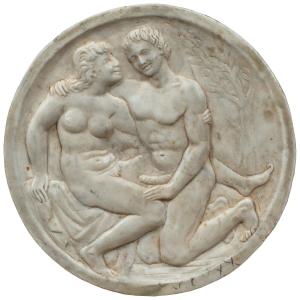 Scultore italiano (XX sec.) - Scena erotica.
