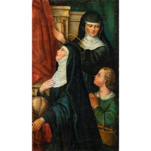 Pittore italiano (XVIII secolo) - Santa Monica in preghiera.