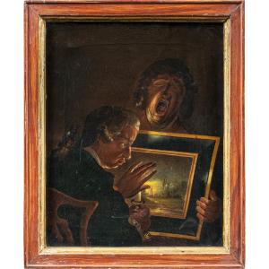Pittore inglese (fine XVIII sec.) - The Connoisseur and Tired Boy.