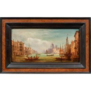 Pittore veneziano (XIX sec.) - Venezia, veduta del Canal Grande.