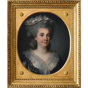 Portrait Of A Lady Attributed To Joseph-siffred Duplessis, Circa 1780, Ancien Régime
