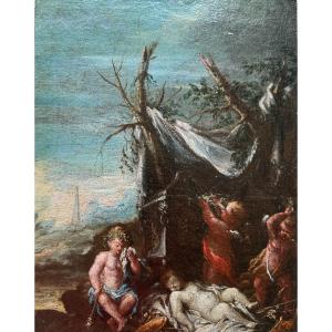 Venetian School Circa 1740-60, The Death Of Cupid 