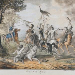 Unknown Artist, Military Scene With Austrian Cavalry