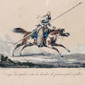 Sauerweid, Irregular Cossack Dressed In Women's Clothes That He Had Plundered