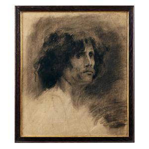 French School Circa 1910, Presumed Portrait Of Ignacy Jan Paderewski (?)