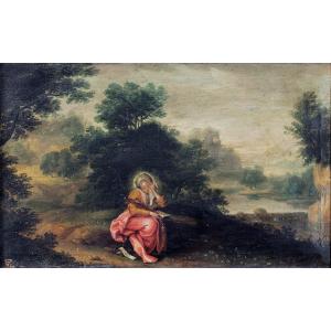 Flemish School, Circa 1650–1670, Landscape With The Penitent Magdalene
