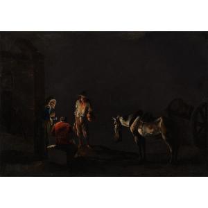 Leonard Bramer, School Of, Stable Scene