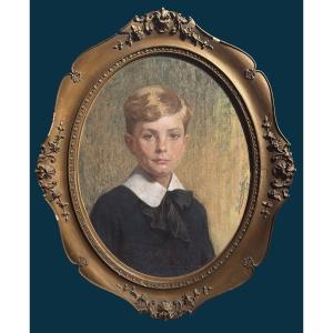 Austrian School, Portrait Of A Young Boy
