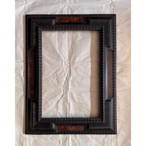 Molded And Blackened Wooden Frame With Imitation Tortoiseshell Decoration – Circa 1900 – 66.5 X 51 Cm