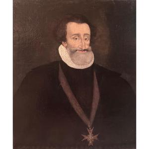 French School, Circa 1600 Portrait Of Henry Iv