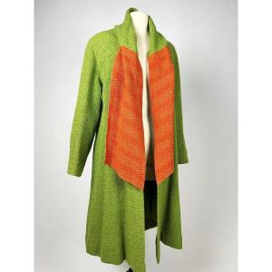 Wool Knit Coat By Jeanne Lanvin Haute Couture Numbered 44070 - Paris Summer 1934