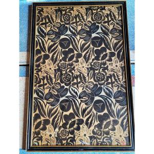 Gouache By Raoul Dufy For Bianchini Férier - Paul Poiret France Circa 1920