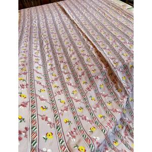 A Pair Of Louis XVI Style Curtains In Double Fabric Jacquard - 20th Century Reissue