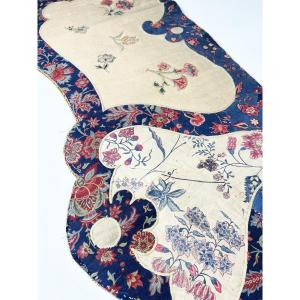 Lambrequin In Persian Embroidery - Indian And Indian Painted Canvases - France 18th, 19th