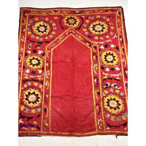 Suzani In Prayer Rug - Uzbekistan Circa 1920