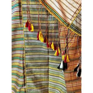 Large Tunisian Silk Shawl Circa 1950