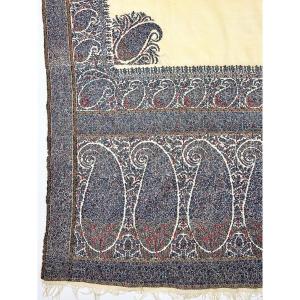 Espoliné Kani Cashmere Shawl From India - East India Company For Fashion In Europe Circa 1810