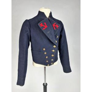 A Marine Corps Trooper's Coat, Model 1851, In Navy Wool Cloth