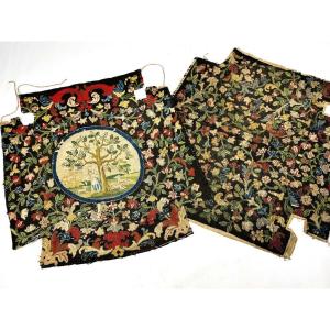 Louis XIV Armchair Upholstery In Needlepoint Tapestry - France, Second Half Of The 17th Century