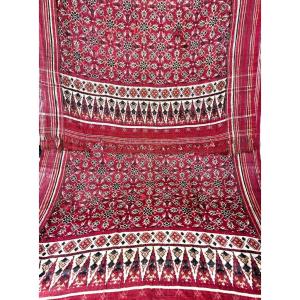 Patola Double Ikat Or Transparent Silk Shawl - India For The Indonesian Market, Late 18th Century