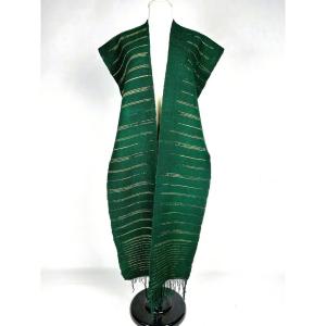 Long Berber Wool Scarf Or Belt Woven In Bras - Tunisia About 1960