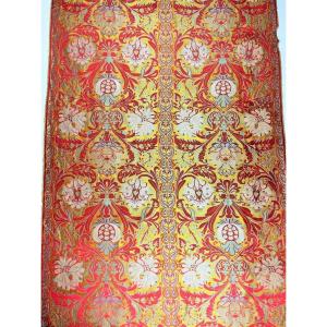 Brocatelle Louis XIV Style In Large Yardage - Manufacture Prelle Lyon 20th Century