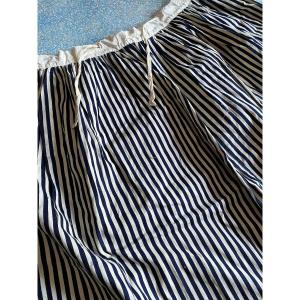 Indigo And White Woven Provencal Peasant Skirt Nineteenth Century