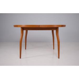 Round Table With Extensions, Model Nv-56, Finn Juhl, 1950s.