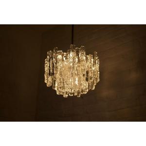 Molded Crystal Chandelier, Kalmar Ed., 1970s.