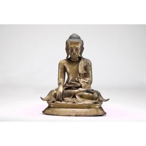 Shakyamuni Buddha In Bronze, Myanmar, Mandalay.