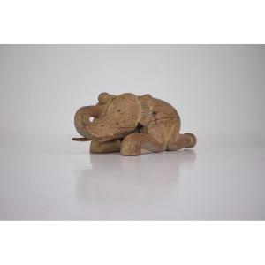 Carved Elephant, Burma.