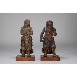 Kongara Dōji And Seitaka Dōji.