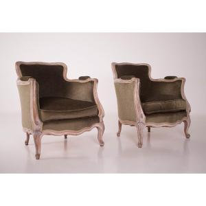 Pair Of Louis XV Style Bergeres