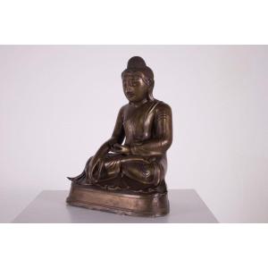 Burmese Bronze Buddha, Mandalay Period.
