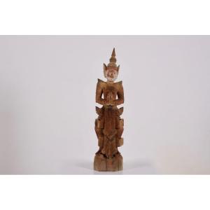 Wooden Sculpture Of A Burmese Nat