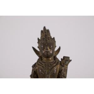 Bodhisattva Manjushri In Bronze, Java