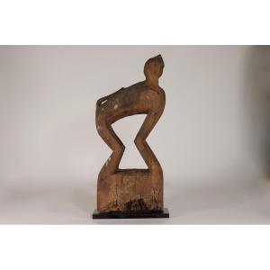 Dayak Hampatong Monkey Guardian Figure