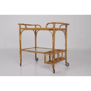 Bamboo Trolley Serving Tray