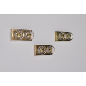 Pair Of Double “cylinder” Wall Lights